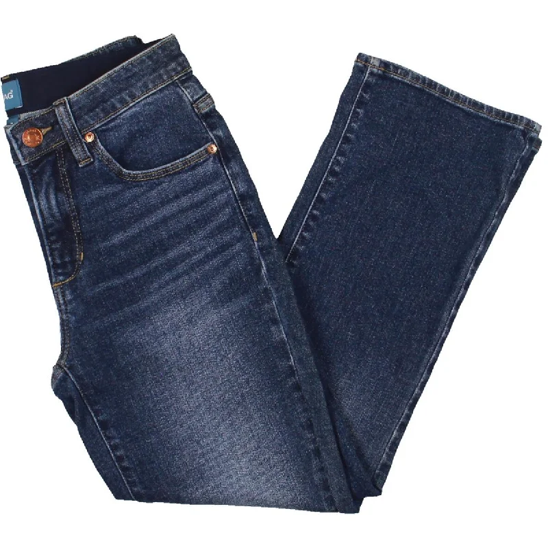 Jag Jeans Womens Eloise Denim Mid Rise Cropped Jeans Fashionable Relaxed Fit Denim