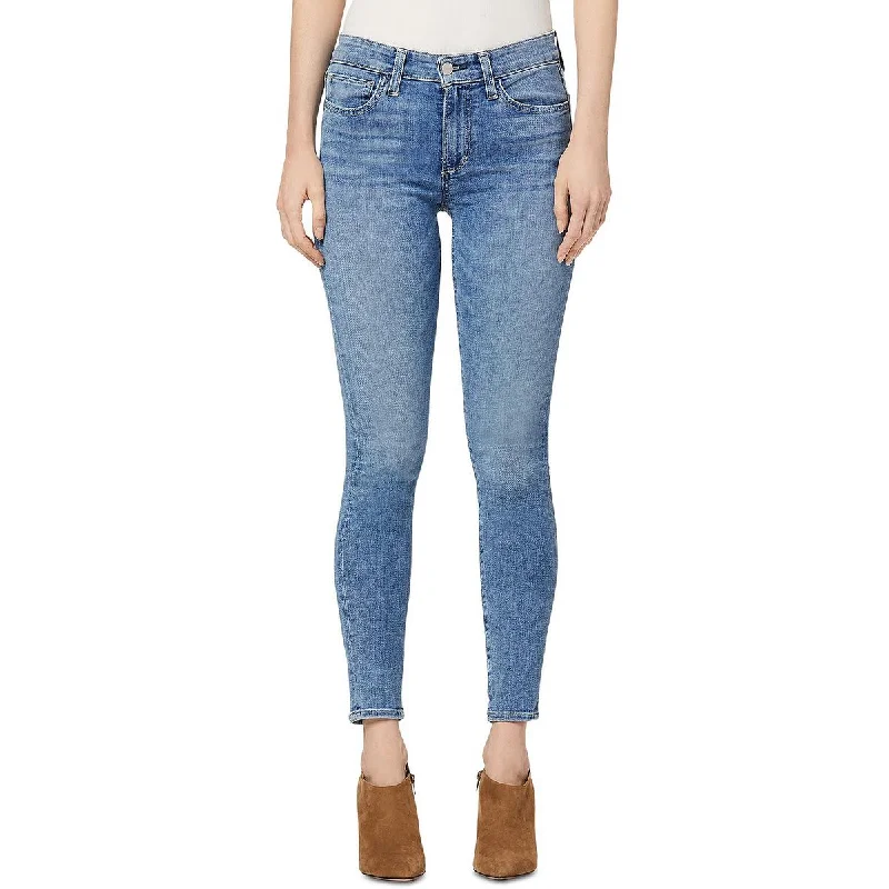 Joe's Womens The Icon Mid Rise Ankle Skinny Jeans Classic Button Fly Jeans