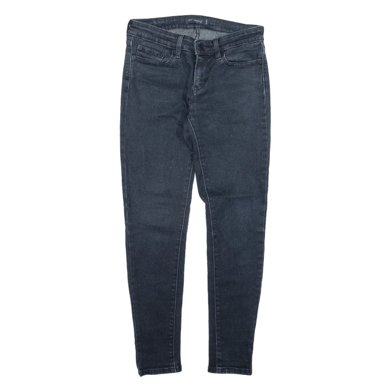 LEVI'S 535 Jeans Blue Denim Slim Jegging Womens W26 L27 Chic Ripped Jeans