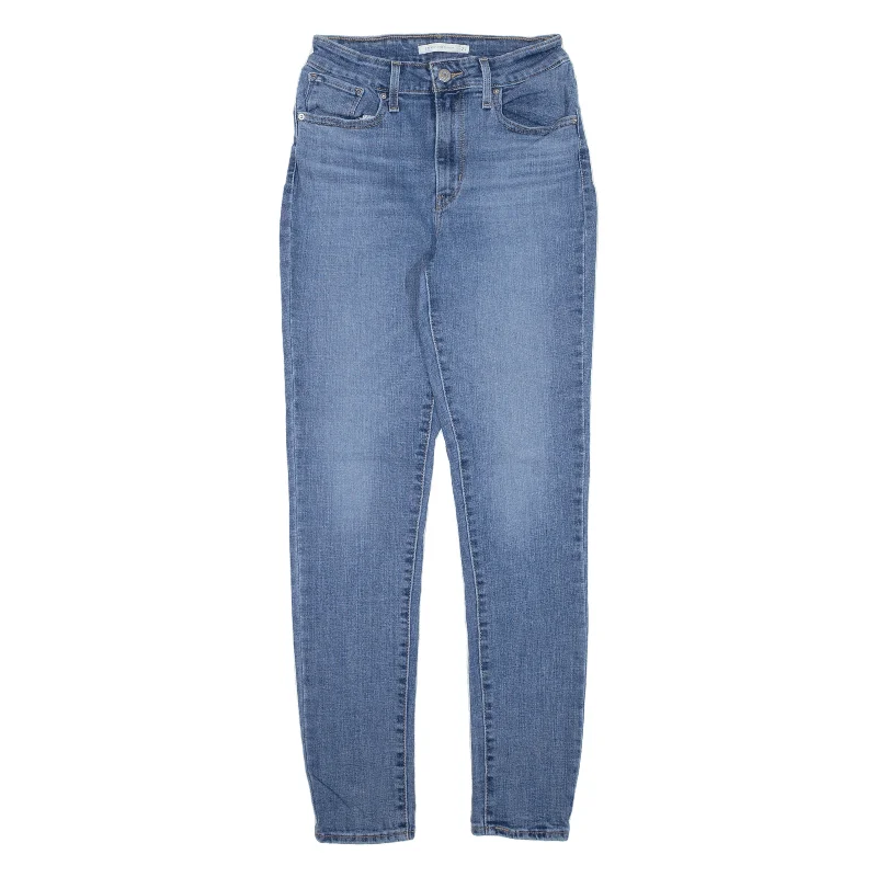 LEVI'S 721 High Rise Jeans Blue Denim Slim Skinny Womens W24 L30 Trendy Low-Rise Bootcut Jeans