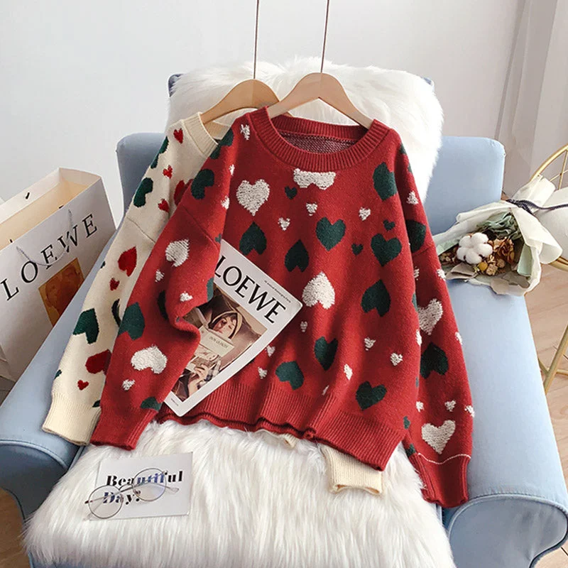 Love sweater women's Pullover knitted bottomed Shirt Top  5129 Wool Sweater Cotton Sweater Cashmere Sweater