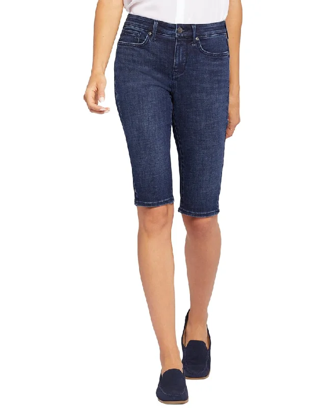 NYDJ Petite Bike Capri Inspire Jean Comfortable Drawstring Waist Jeans