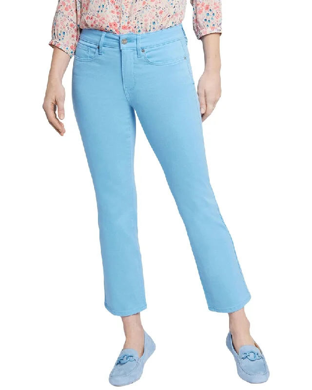 NYDJ Petite Marilyn Straight Ankle Bluebell Jean Stylish High-Rise Mom Jeans