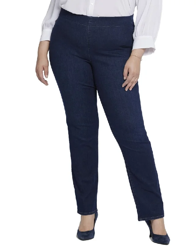 NYDJ Plus Bailey Palace Straight Jean Trendy Flared Leg Jeans