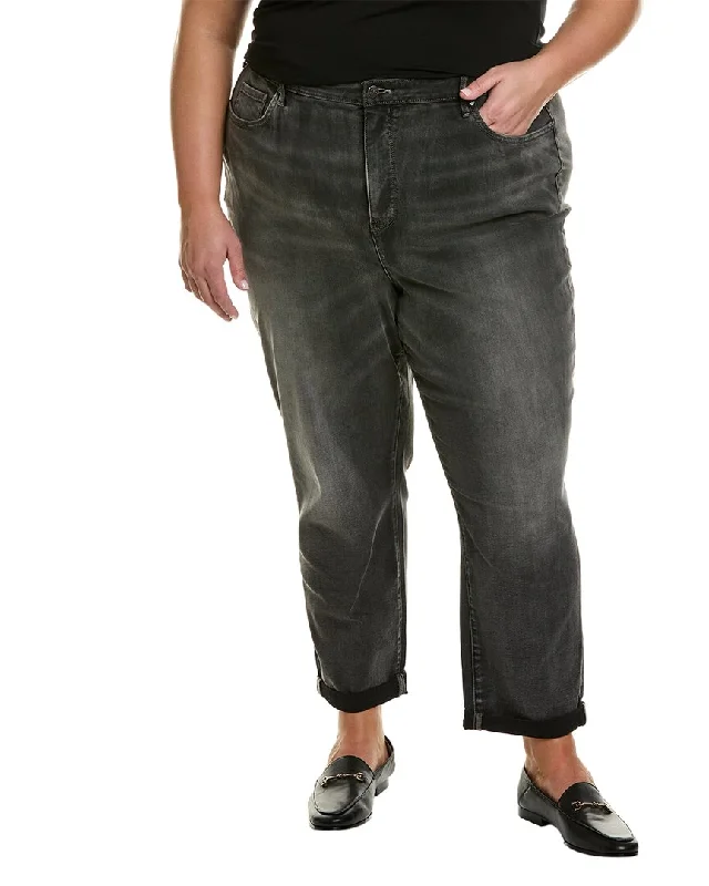 NYDJ Plus Margot Nellie Girlfriend Jean Trendy Plus Size Jeans
