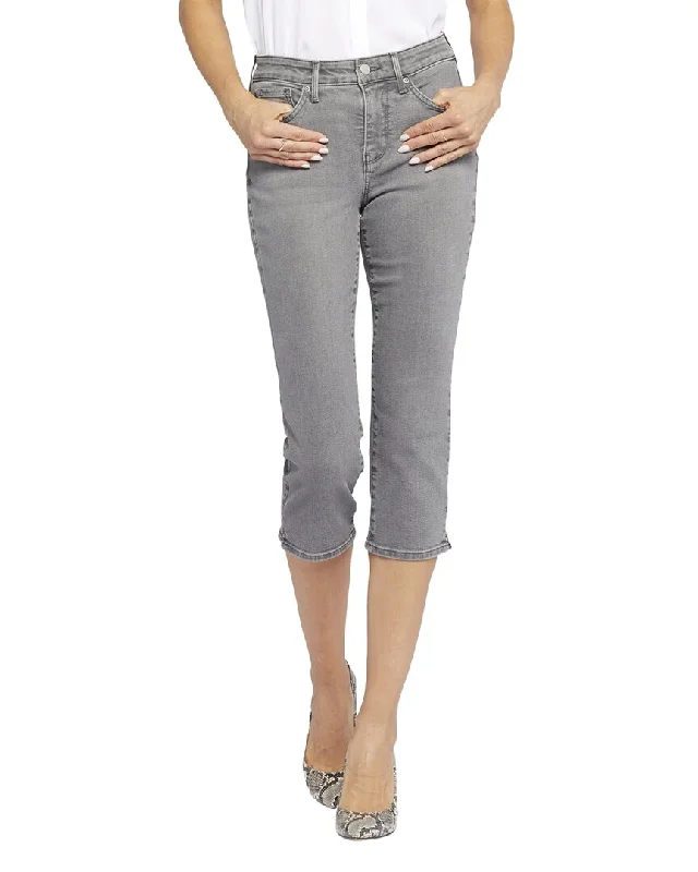 NYDJ Straight Palmas Crop Jean Fashionable Raw Hem Bootcut Jeans