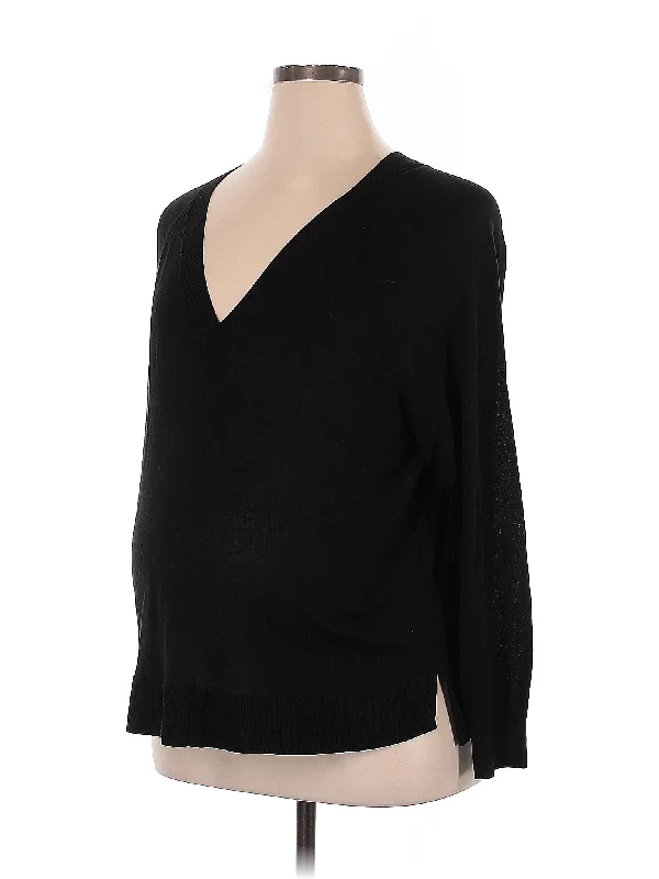 Pullover Sweater Chenille Blend Fleece Blend Nylon Blend