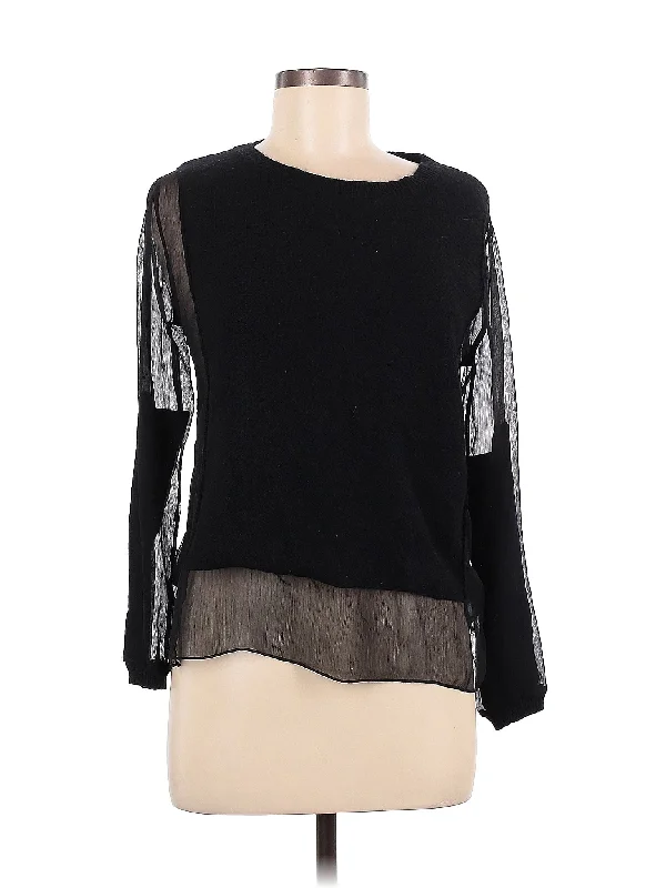 Pullover Sweater Cashmere Blend Cotton Blend Poly Blend