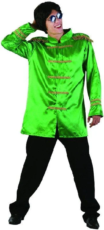 Rock-star Pop Star Green Jacket Costume 60s 70s Fancy Dress Outfit Wool Jacket Cashmere Jacket Tweed Jacket