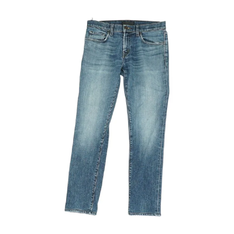Solid Slim Jeans Comfortable Jogger Style Jeans