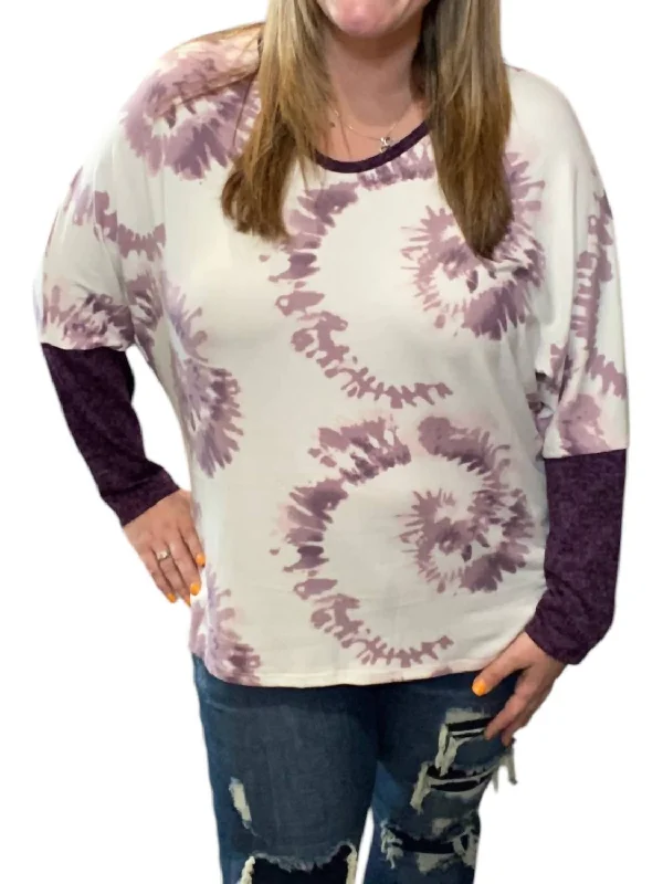 Swirl Dolman Sweater In Lavender Sweater Knitwear Pullover