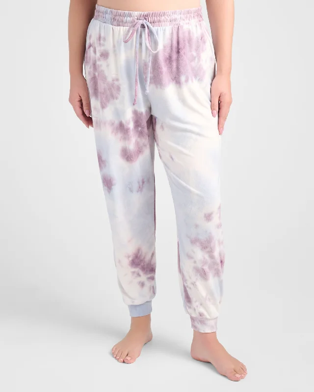 Plus Size Tie Dye Sweater Knit Jogger Plaid Sweater Polka Dot Checkered