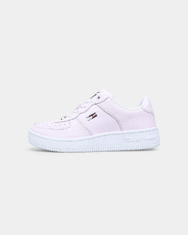 Tommy Jeans Women's Basket Cupsole Light Pink Casual Wide-Legged Denim Jeans