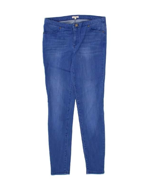 WHITE STUFF Womens Skinny Jeans UK 12 Medium W30 L30 Blue Cotton Casual Light Wash Jeans