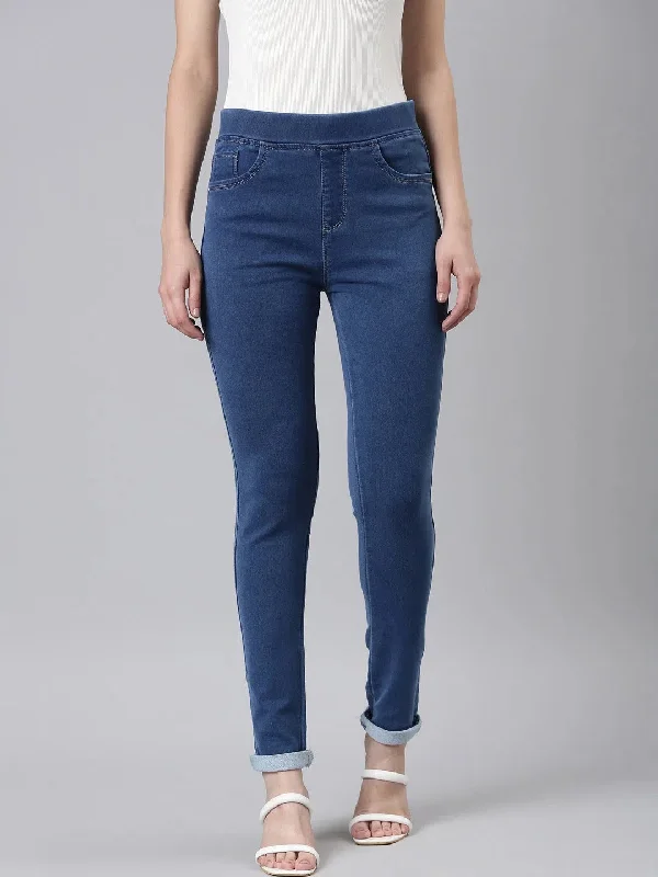 Women Blue Solid Skinny Fit Denim Jeans-LT-J-262-Blue Trendy Wide-Legged High-Waist Jeans Women Blue Solid Skinny Fit Denim Jeans-LT-J-262-Blue Trendy Wide-Legged High-Waist Jeans
