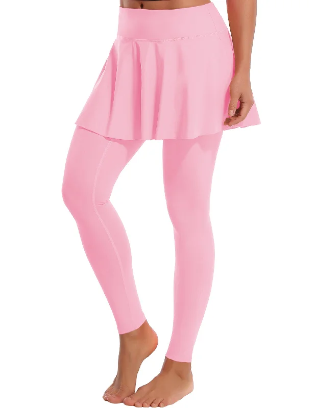 Athletic Tennis Golf Skort with Pocket Shorts lightpink_Biking silk skirt luxurious