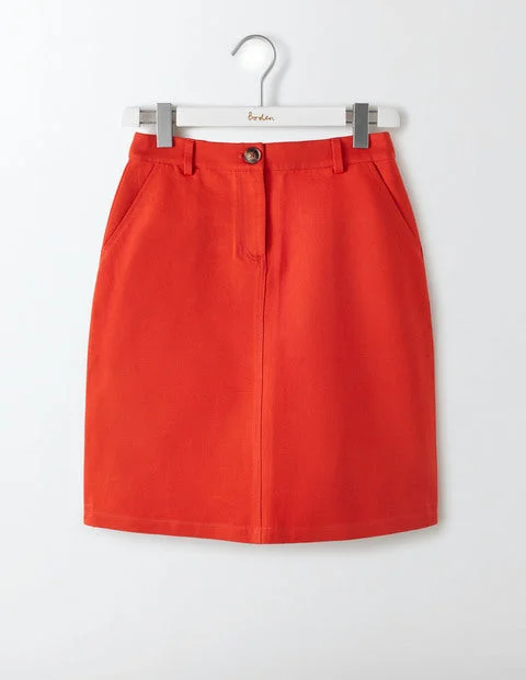 Naomi A-Line Skirt linen skirt natural