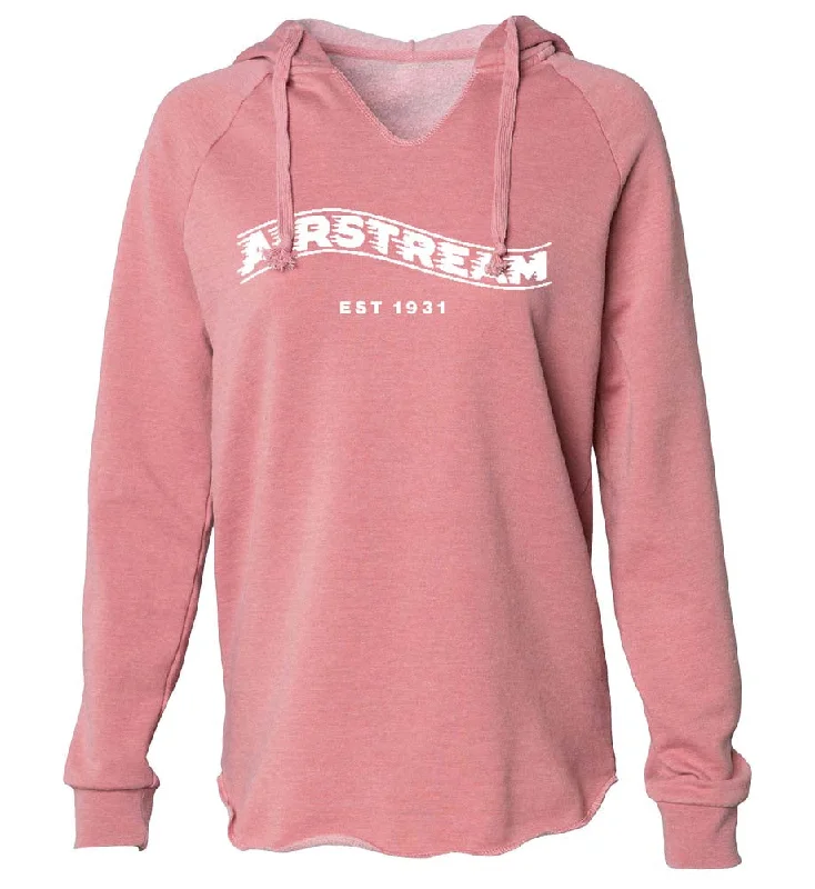 Airstream 1931 Vintage Wave Super Soft Women's Hoodie Hoodie with Hem Embroidery Detailed Premium