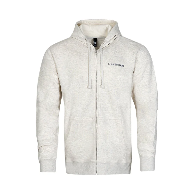 Airstream Fleece Full Zip Hoodie Hoodie with Side Slits Relaxed Casual