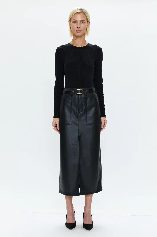 Pistola Alice Utility Midi Skirt Patch zip skirt side