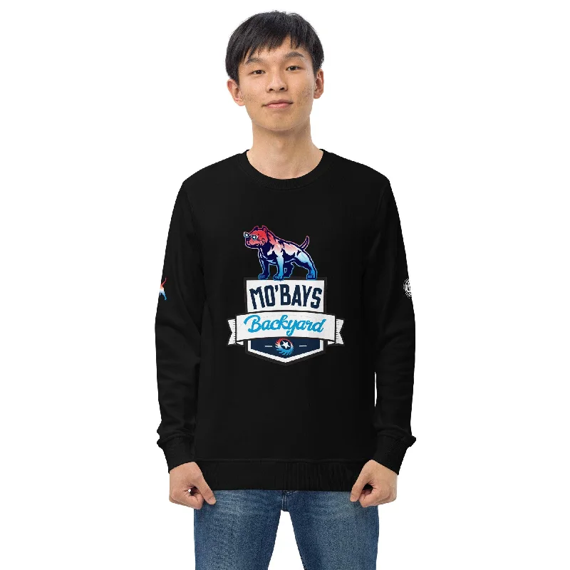 Banner Unisex Organic Sweatshirt Hoodie with Frayed Bohemian Relaxed
