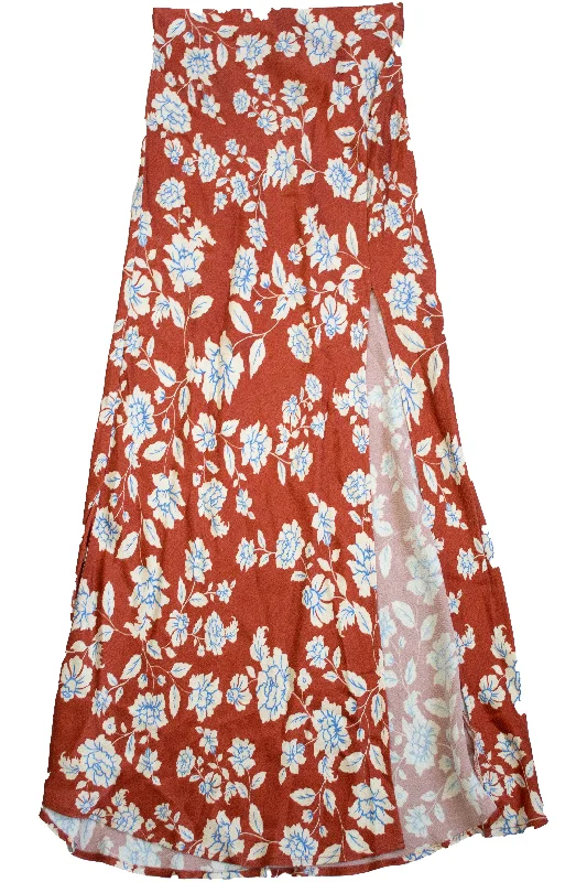 Bec + Bridge - Floral Maxi Skirt corduroy skirt cozy