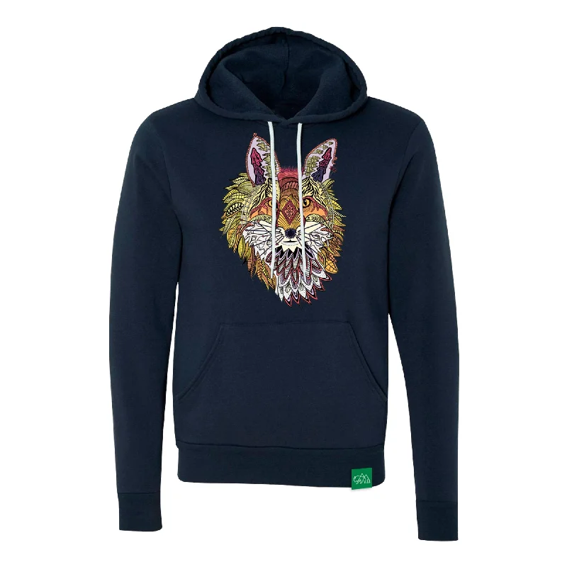 Boho Fox Unisex Lightweight Hoodie Oversized Hoodie Comfort Casual