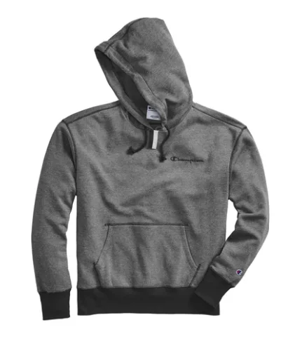 Champion Life Men's Heritage Heather YC Hoodie, Embroidered Logo Black Hoodie with Drawcord Adjustable Secure Champion Life Men's Heritage Heather YC Hoodie, Embroidered Logo Black Hoodie with Drawcord Adjustable Secure