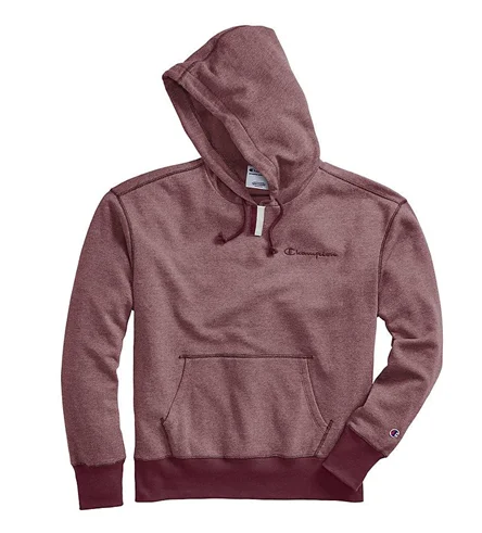 Champion Life Men's Heritage Heather YC Hoodie, Embroidered Logo Maroon Hoodie with Emblem Brand Identity Champion Life Men's Heritage Heather YC Hoodie, Embroidered Logo Maroon Hoodie with Emblem Brand Identity