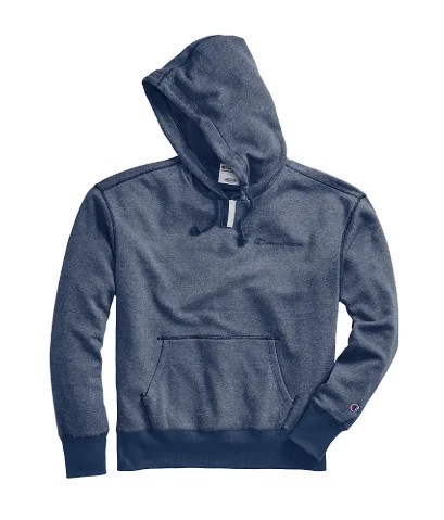Champion Life Men's Heritage Heather YC Hoodie, Embroidered Logo Navy Graphic Hoodie Design Print