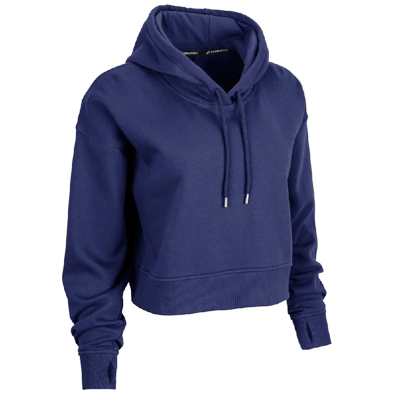 Champro Victory Fleece Women's Crop Hoodie Hoodie with Back Slit Movement Comfort