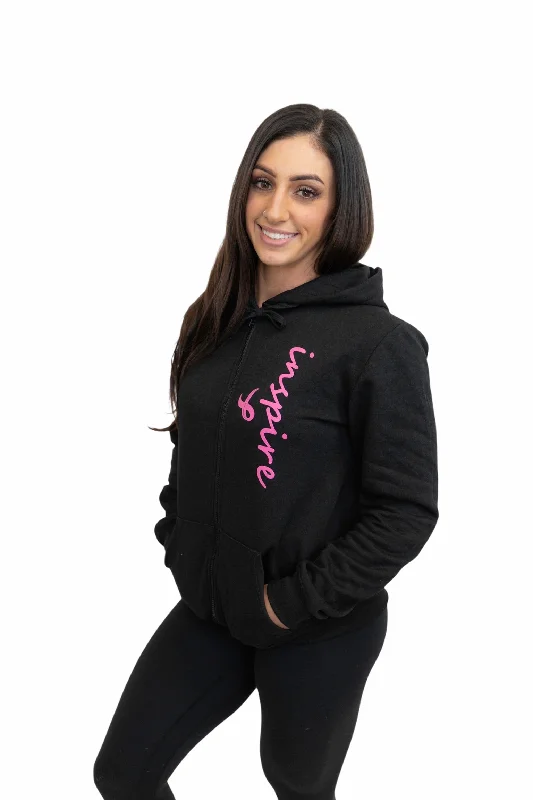 Inspire Unisex BCA Zip-up Hooded Sweatshirt Hoodie with Pastel Soft Subtle
