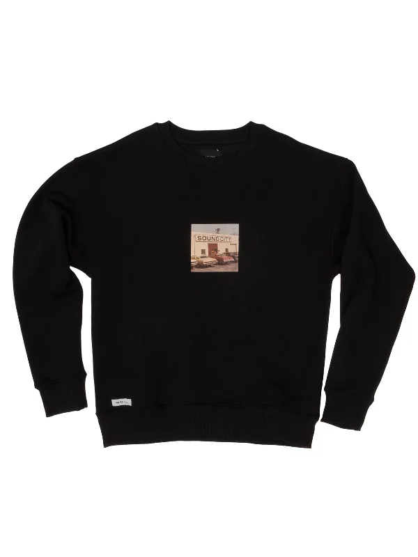 Sound City / Sweatshirt Hoodie with Patch Decorative Personalized