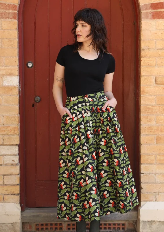 Cora Skirt Oak velvet skirt rich