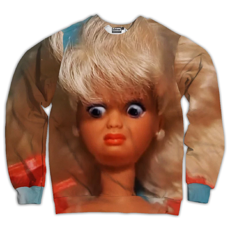 Disgust Barbie Unisex Sweatshirt Hoodie with Hem Drawcord Adjustable Customizable