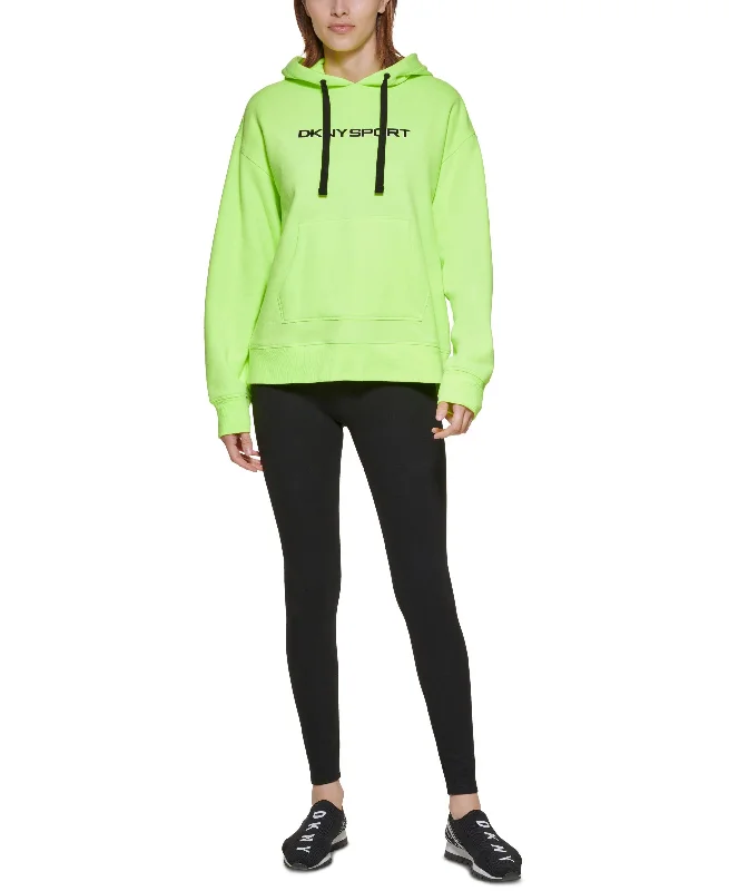 DKNY Sport Logo Hoodie Hoodie with Monochrome Minimalist Simple