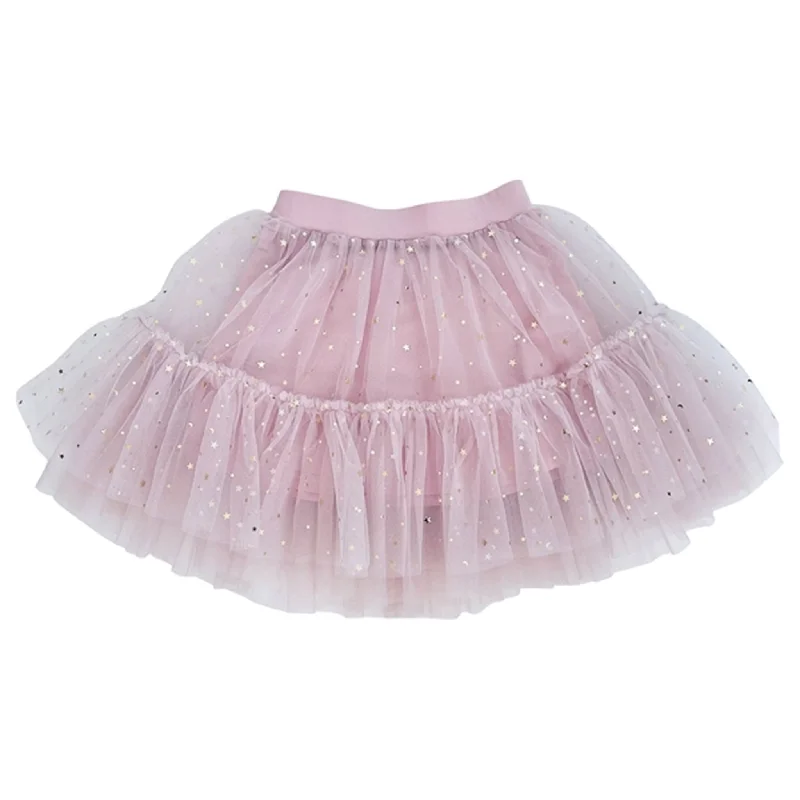 Dolly by Le Petit Tom Stars & Moon Tulle Tutu Skirt Dusty Violet cashmere skirt fine