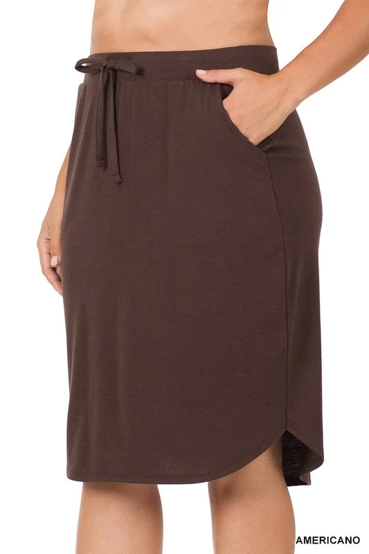 Emma Brown Jogger Skirt breathable skirt fabric