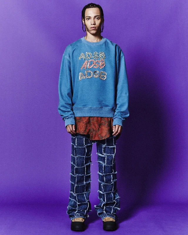 (ESSENTIAL) ADSB PATCH LOGO SWEATSHIRT atb1085u(BLUE) Hoodie Sweatshirt Pullover