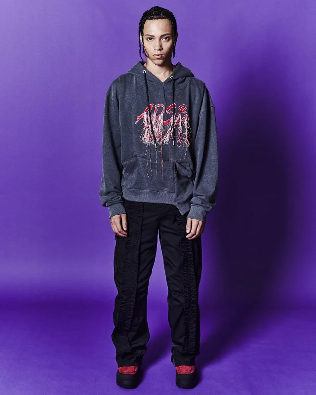 (ESSENTIAL) UNISEX REWORK ADSB CHEERLEADER HOODIE atb1102u(CHARCOAL) Oversized Hoodie Comfort Casual