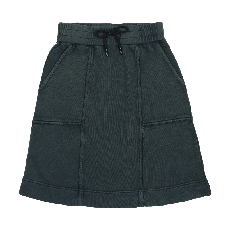 Farren And Me Washed Black Skirt cashmere skirt fine