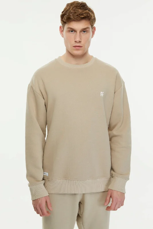 FF / Sweatshirt Hoodie with High-Low Hem Asymmetrical Trendy