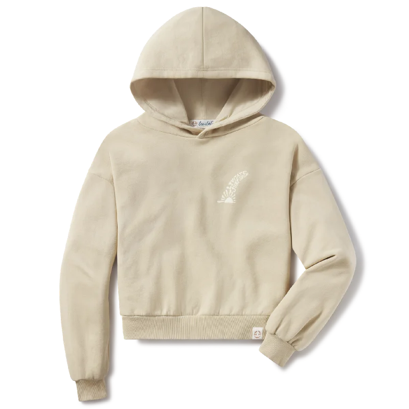 Fin Crop Hoodie Hoodie with Magnetic Closure Innovative Modern
