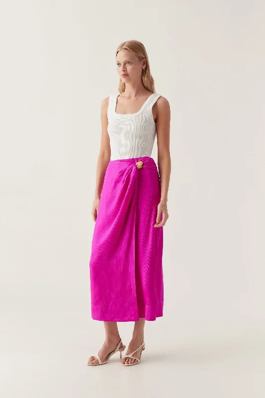 Foundation Midi Skirt cashmere skirt fine