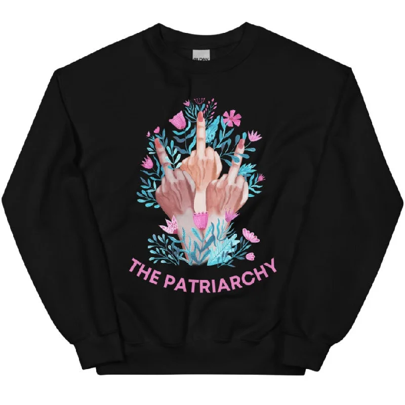 Fuck The Patriarchy -- Sweatshirt Hoodie with Double Zipper Versatile Adjustable