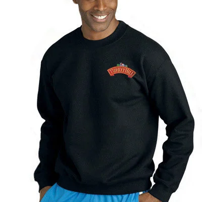 Gildan Dryblend Crewneck Sweatshirt Hoodie with Rolled Sleeves Casual Relaxed