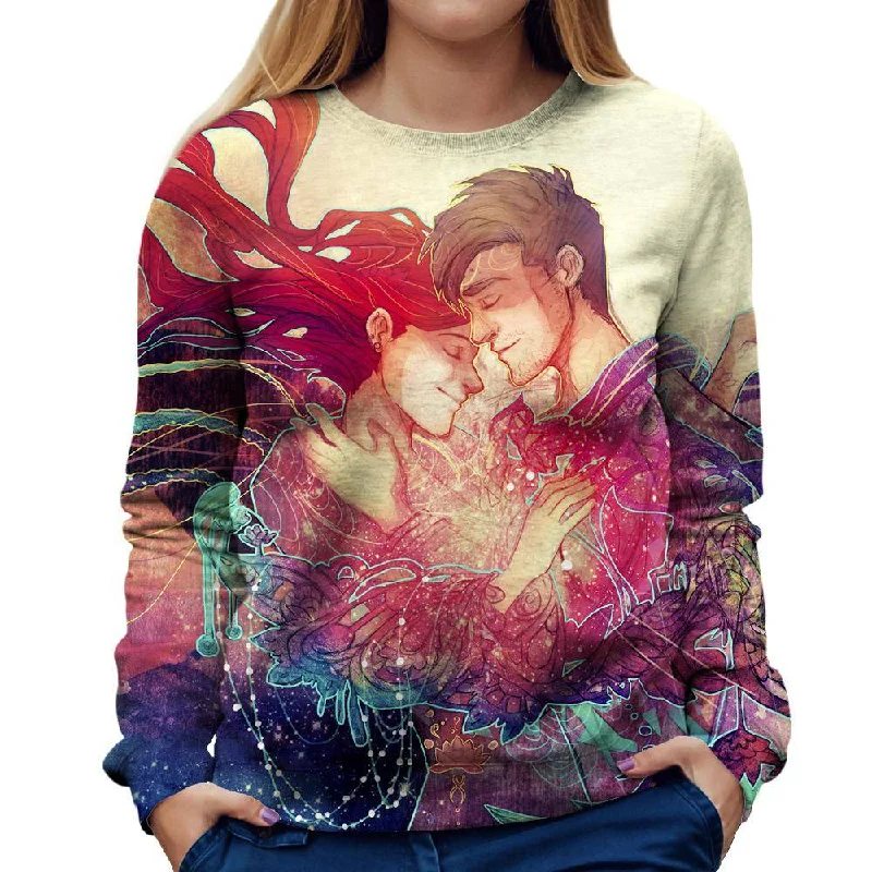 Great Mirror Womens Sweatshirt Hoodie with Camouflage Military Edgy