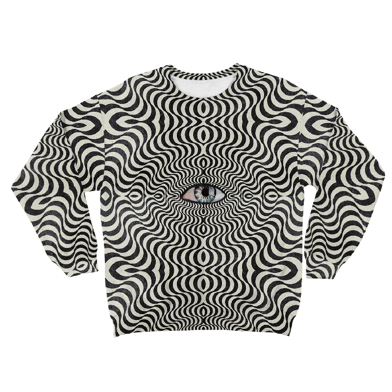 Hypnotic Eye All Over Print Unisex Sweatshirt Hoodie with Exposed Zipper Edgy Industrial Hypnotic Eye All Over Print Unisex Sweatshirt Hoodie with Exposed Zipper Edgy Industrial