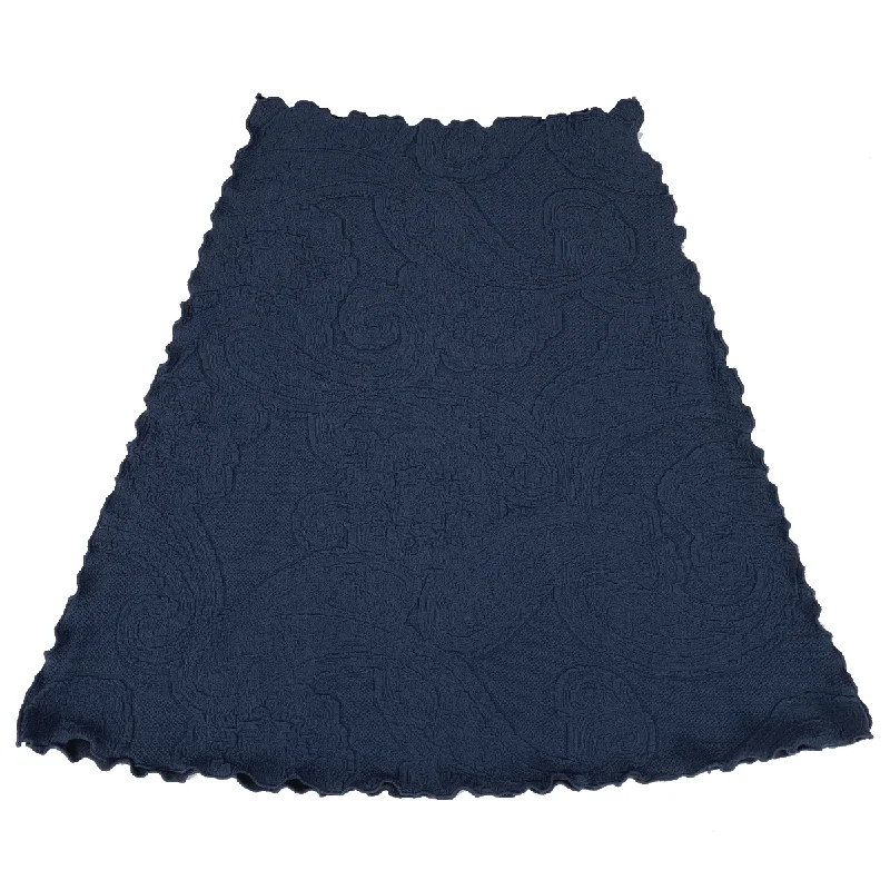 Iris Clipe Jacquard Knit Bias Skirt satin skirt smooth