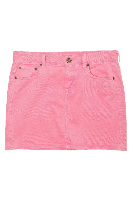 J.Crew - Hot Pink Denim Mini Skirt - denim skirt fashionable